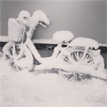 こちらが 雪国 仕様の 自転車 になります。